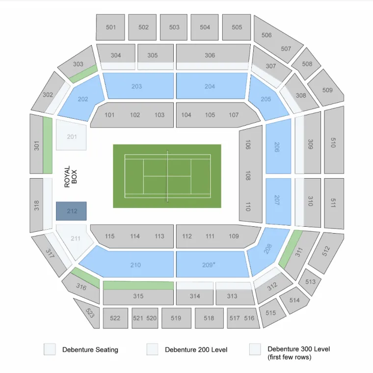 Plan des sièges de Wimbledon