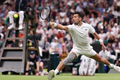 Interview dapres match de Novak Djokovic la star du tennis