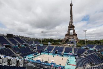 Le terrain de beach volley olympique explique pourquoi la tour