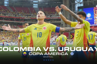 Regardez la demi finale de la Copa America Colombie vs Uruguay