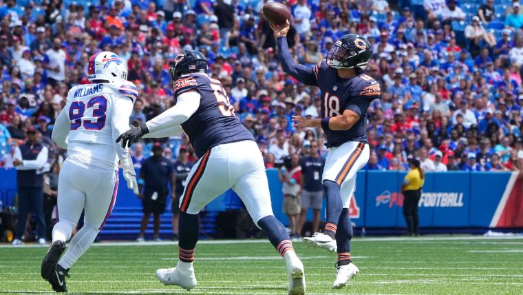 Statistiques de Caleb Williams aujourdhui le QB des Bears